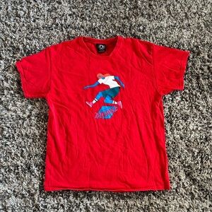 Skater Graphic Red Tee